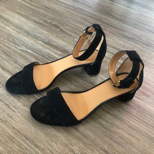J. Crew Black Block Heel Sandals size 7